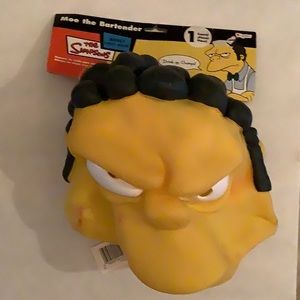 VINTAGE 2003 Matt Groening THE SIMPSONS MOE THE BARTENDER ORIGINAL MASK